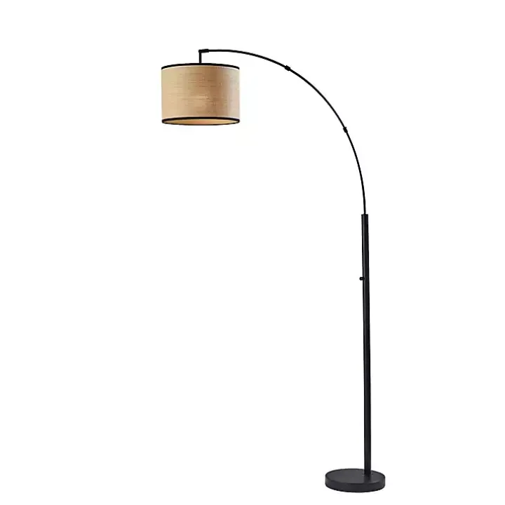 Black Metal Arched Floor Lamp
