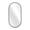 Black Metal Capsule Wall Mirror