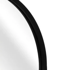 Black Metal Capsule Wall Mirror