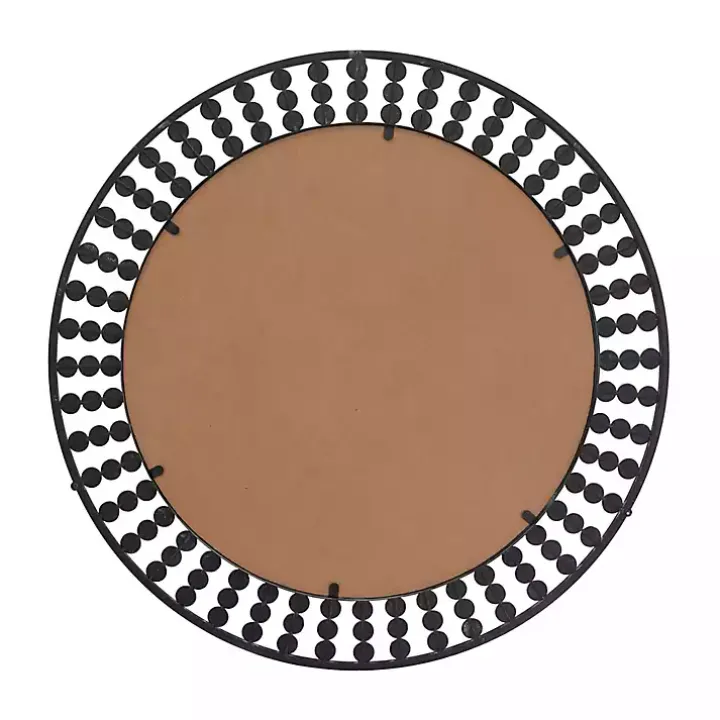 Black Metal Coen Bohemian Wall Mirror