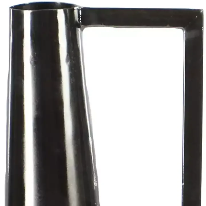 Black Metal Glam Vases, Set of 2