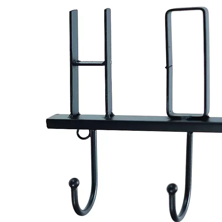 Black Metal Home Wall Hooks