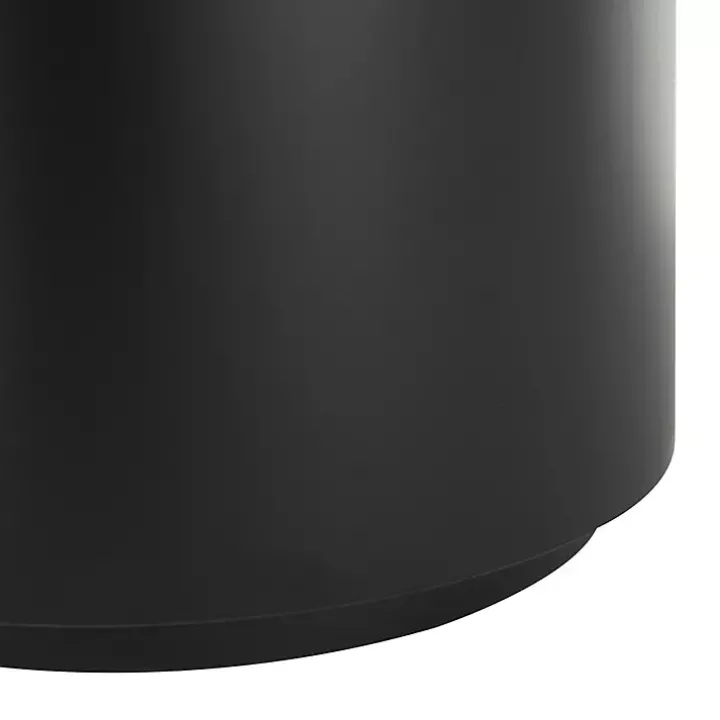 Black Metal Marble Nesting Accent Tables, Set of 2