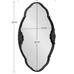 Black Novella Baroque Wall Mirror