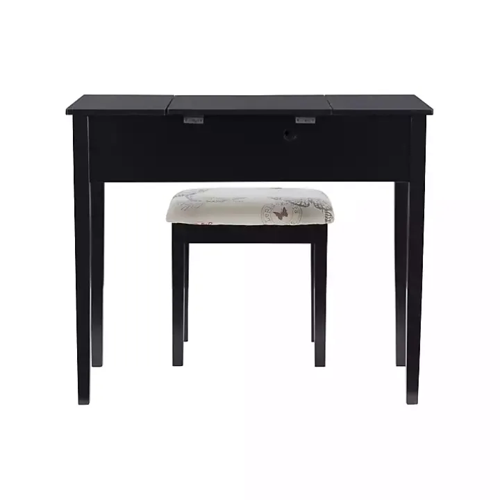 Black Virginia Butterfly 2-pc. Vanity Set