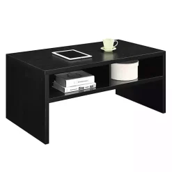 Black Wakefield Shelf Coffee Table