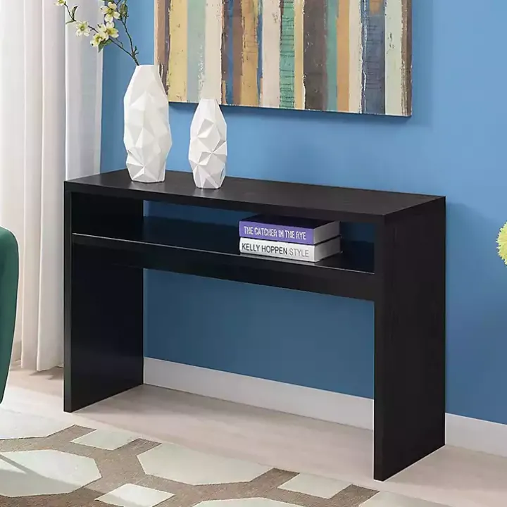 Black Wakefield Tiered Console Table