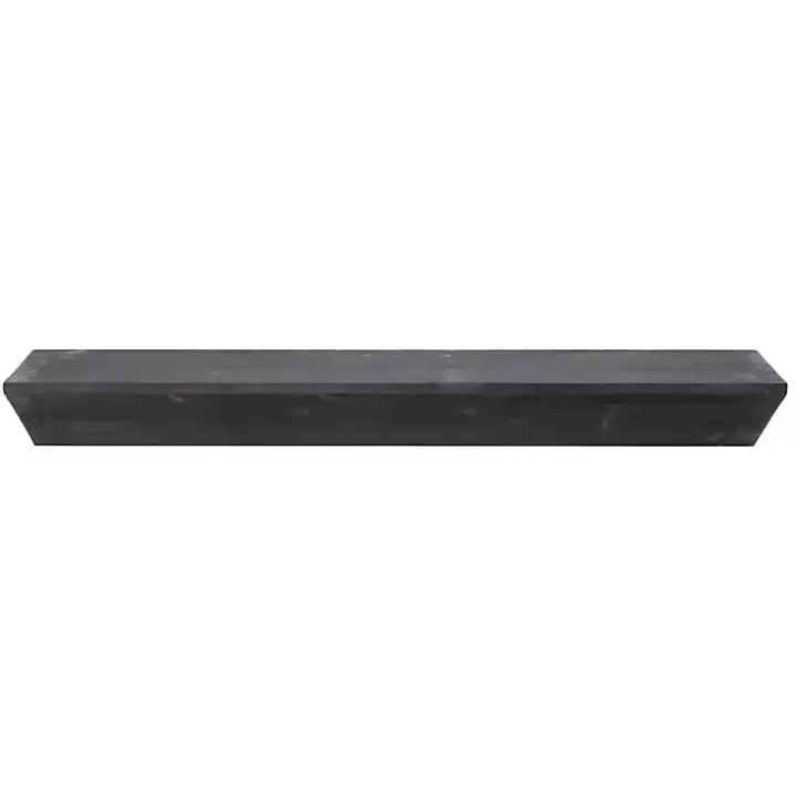 Black Wedge Wood Large Floating Shelf