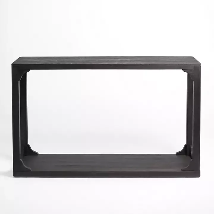 Black Wood Basni Console Table