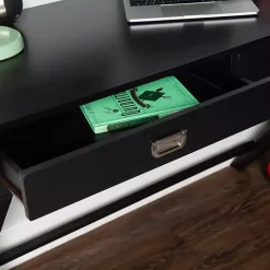 Black Wood 2-Drawer Peggy Desk
