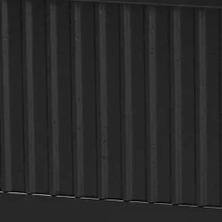 Black Wood Fluted Headboard Primrose King Bed