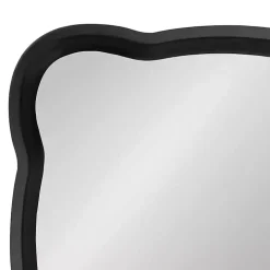 Black Wood Scalloped Leigh Wall Mirror