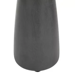 Black Wood Tapered 3-pc. Pillar Candle Holder Set