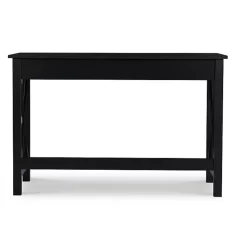 Black Wood X-Sides Desk