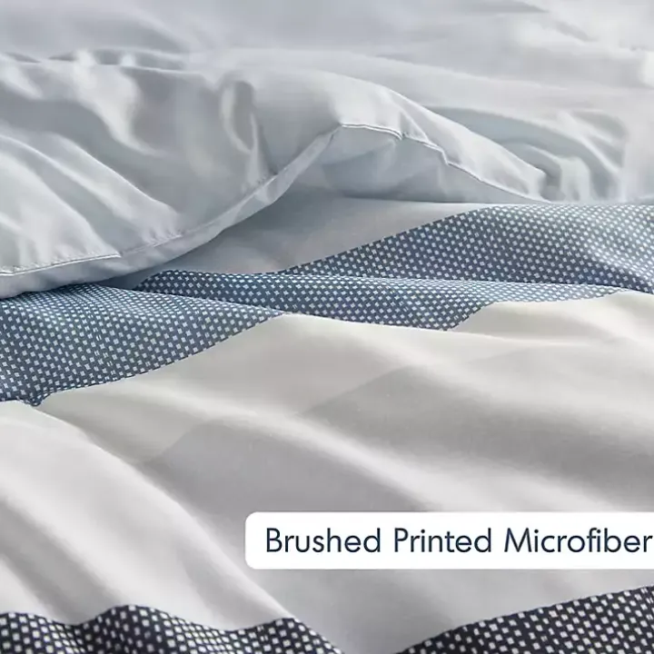 Blake Blue Stripe 2-pc. Twin/Twin XL Comforter Set