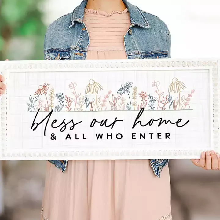 Bless Our Home Wall Plaque