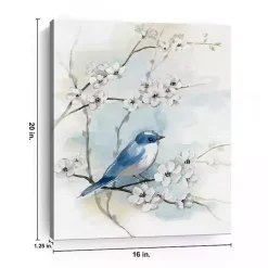 Blossoms & Bluebird I Canvas Art Print, 16x20 in.