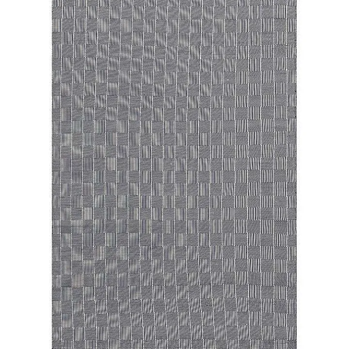 Blue & Ivory Checkered Indoor/Outdoor Rug, 4x6