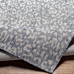 Blue Amur Outdoor Rug, 5x7