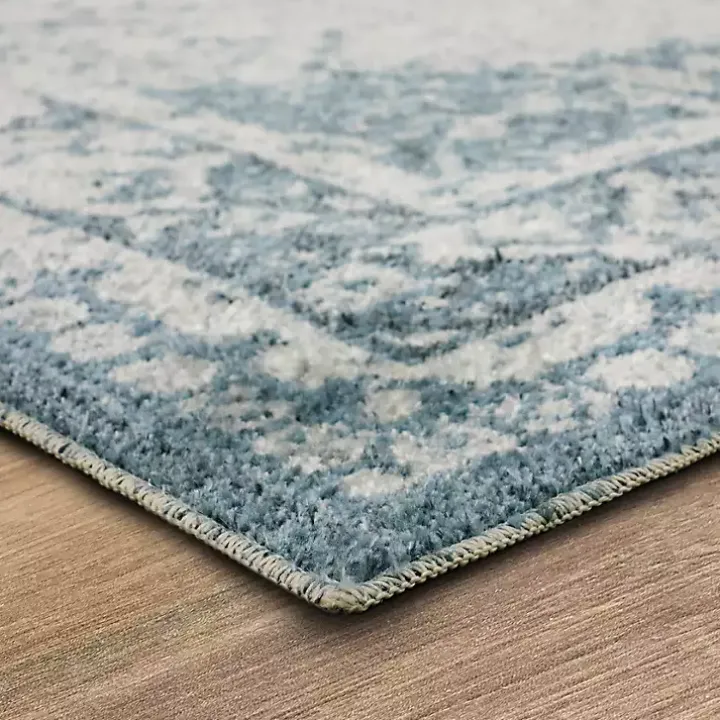 Blue and Cream Blackwell Area Rug, 6x9