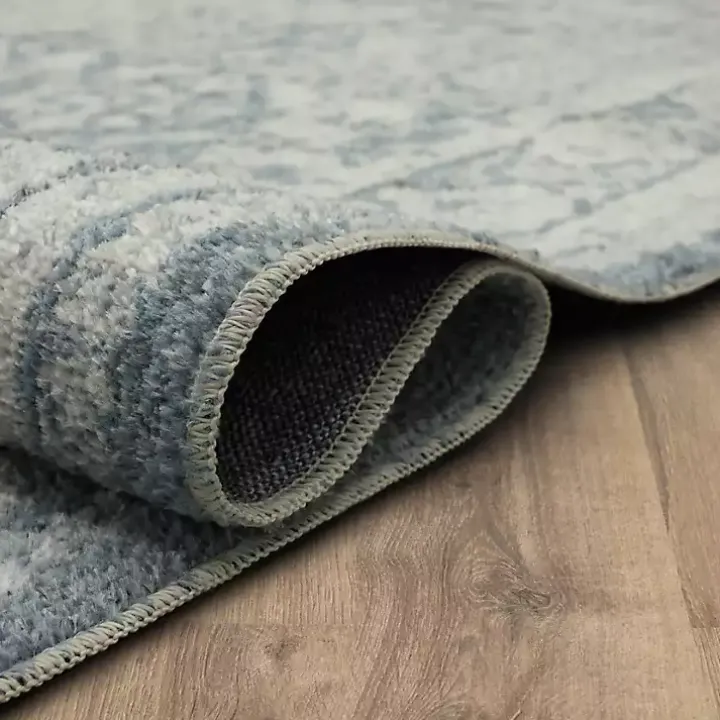 Blue and Cream Blackwell Area Rug, 8x10