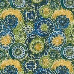 Blue and Green Lagoon Outdoor Chaise Cushion