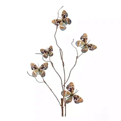 Blue and Orange Butterfly Twig Sprays, Set of 6