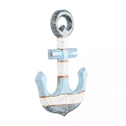 Blue and White Anchor Wall Plaque