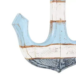 Blue and White Anchor Wall Plaque
