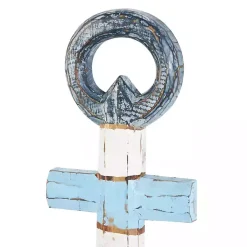 Blue and White Anchor Wall Plaque
