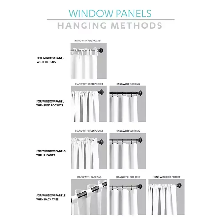 Blue and White Dolores Curtain Panel Set, 95 in.