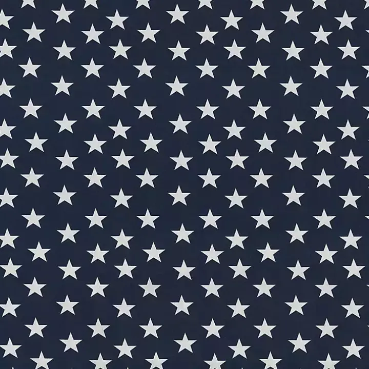 Blue and White Stars Outdoor Loveseat Cushion