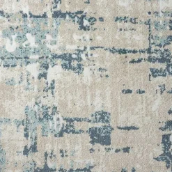 Blue Avalon Abstract Pattern Area Rug, 3x8