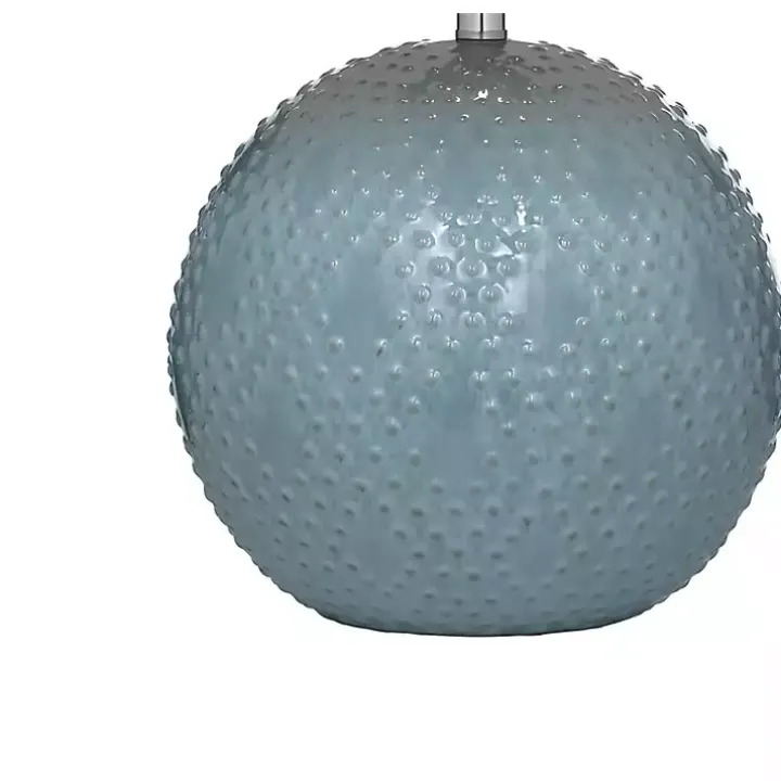 Blue Beaded Globe Table Lamp