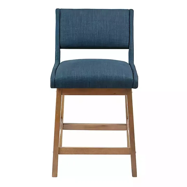Blue Boomerang Modern Counter Stool