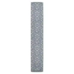 Blue Botanical Butterfly Table Runner, 72 in.