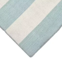 Blue Cabana Stripe Indoor/Outdoor Scatter Rug