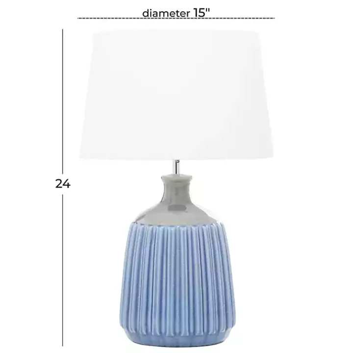 Blue Ceramic Breeze Table Lamp