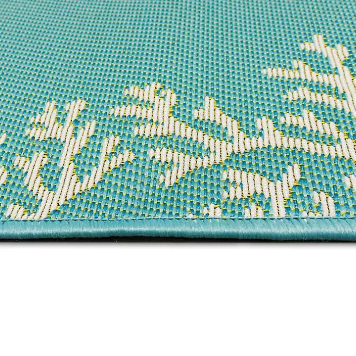 Blue Coral Indoor/Outdoor Runner, 1x4
