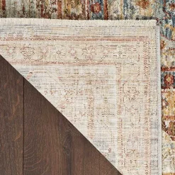 Blue Distressed Multi Medallion Runner, 2x10