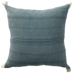 Blue Dobby Loomed Pillow