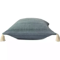 Blue Dobby Loomed Pillow
