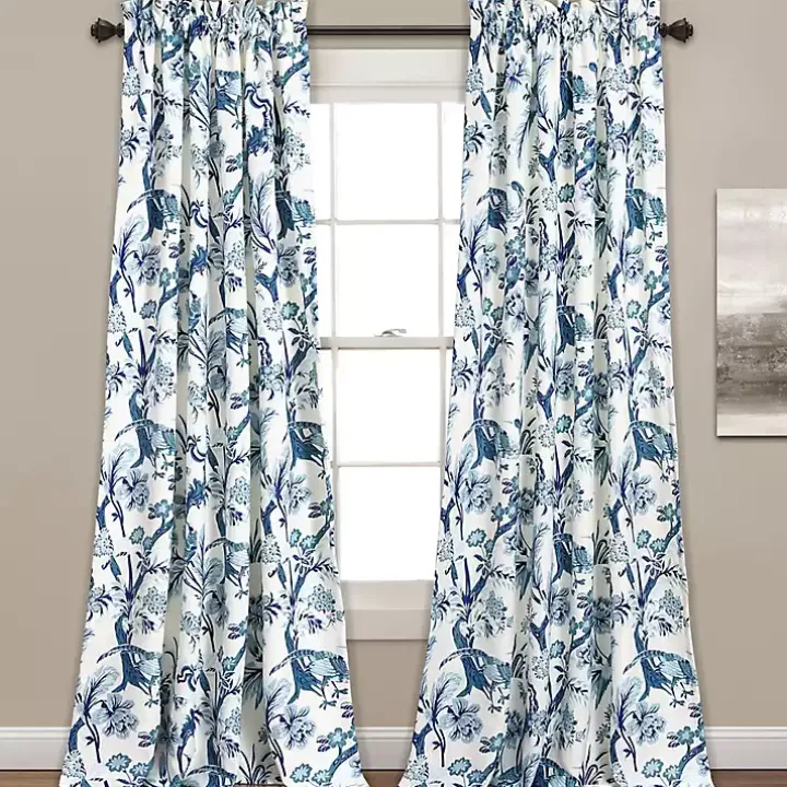 Blue Dora Curtain Panel Set, 84 in.