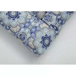 Blue Emilia Outdoor Curve Seat Cushion, Set of 2