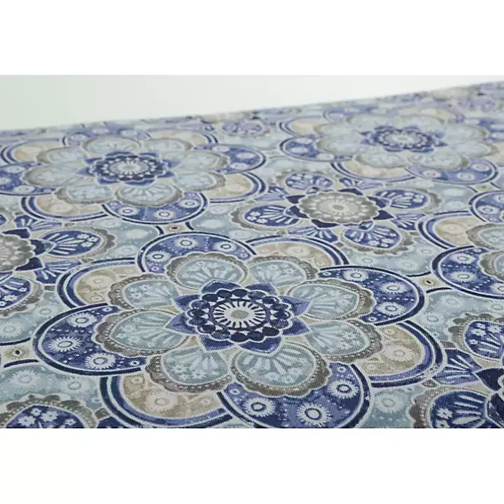 Blue Emilia Outdoor Seat Cushions, Set of 2