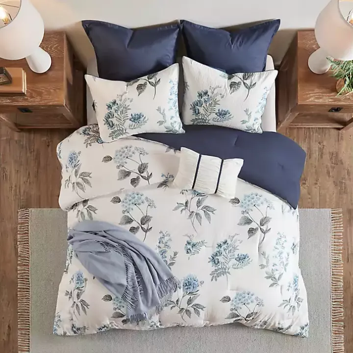 Blue Floral 7-pc. King Comforter Set