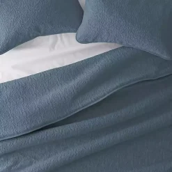 Blue Floral Stitch 2-pc. Twin Quilt Set