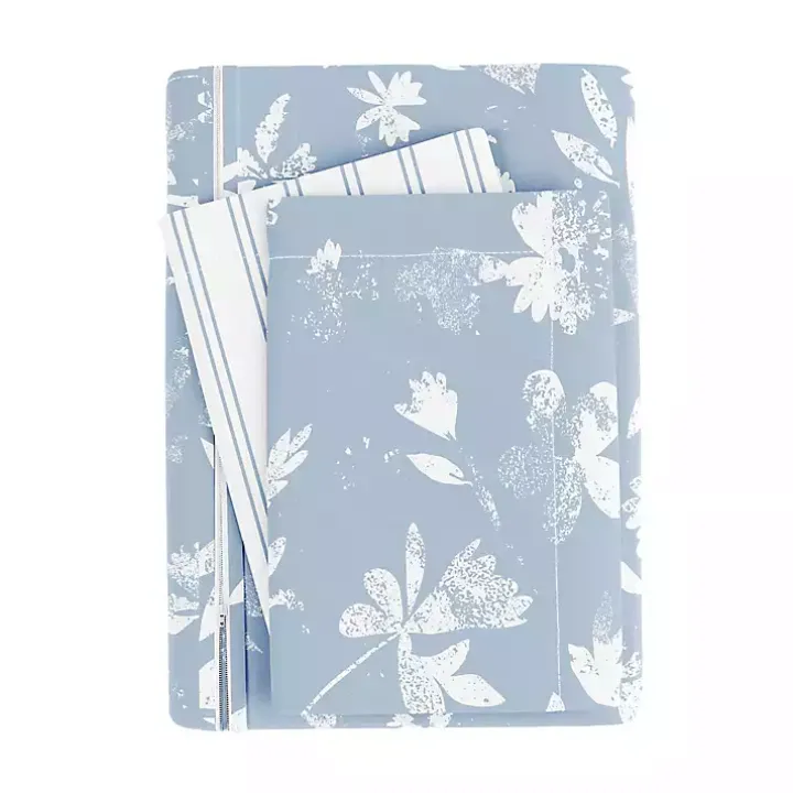 Blue Garden Farmhouse 3-pc. King Duvet Cover Set