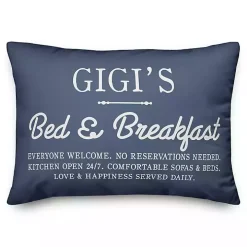 Blue Gigi's Bed and Breakfast Accent Pillow