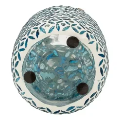 Blue Glass Mosaic Vase